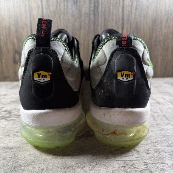 Nike Air Vapormax Plus “Worldwide Pack” Black Gray Volt Red  Men’s Size 10.5 - Picture 6 of 10